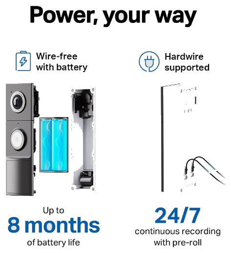 Tapo D225 smart video doorbell with chime