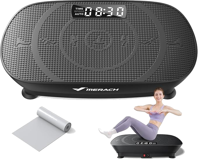 Home vibration plate exercise machine