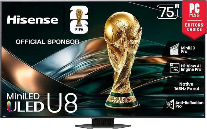 Hisense 75U8QG 4K Mini-LED TV