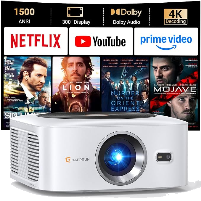 HAPPRUN Outdoor Smart Projector projector