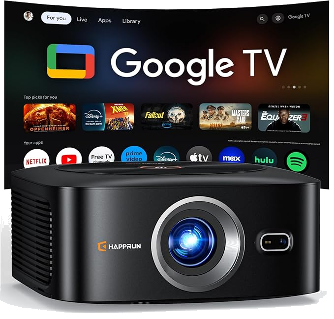 HAPPRUN 1500 ANSI Outdoor Projector projector