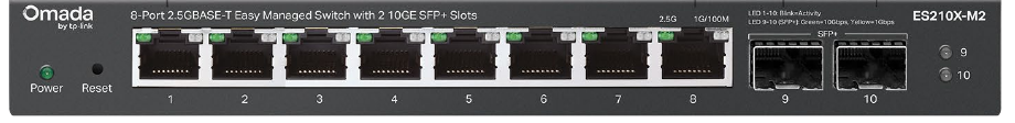 Omada ES210X-M2 2.5G easy managed Ethernet switch